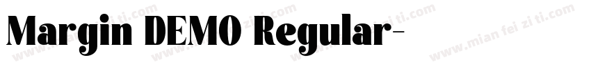 Margin DEMO Regular字体转换